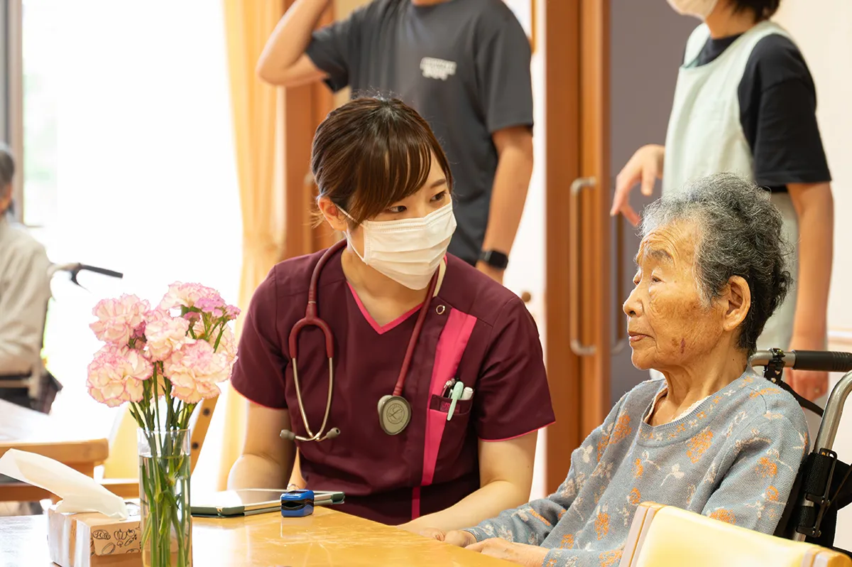 24時間の介護・看護サポートで<br />
安心の暮らし